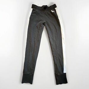 Victoria’s Secret PINK Women’s Joggers Black And White Logo Size Small Y2K Feel